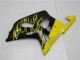 Carénages Moto Suzuki GSXR 600/750 2001-2003 - Noir Brillant Jaune Flamme