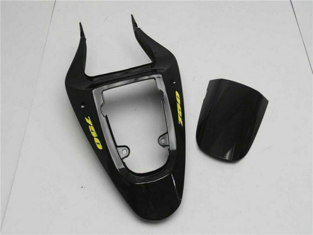 Carénages Moto Suzuki GSXR 600/750 2001-2003 - Noir Brillant Jaune Flamme