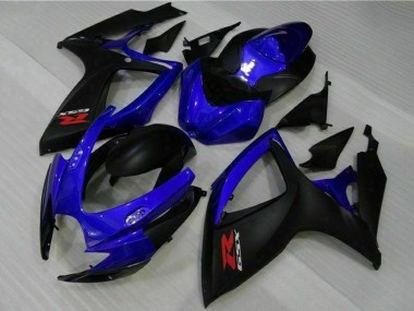 Acheter Carénages Moto Suzuki GSXR 600/750 2006-2007 - Bleu Noir Mat Rouge