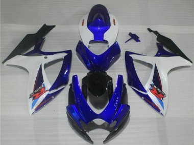Acheter Carénages Moto Suzuki GSXR 600/750 2006-2007 - Blanc Bleu Noir Rouge