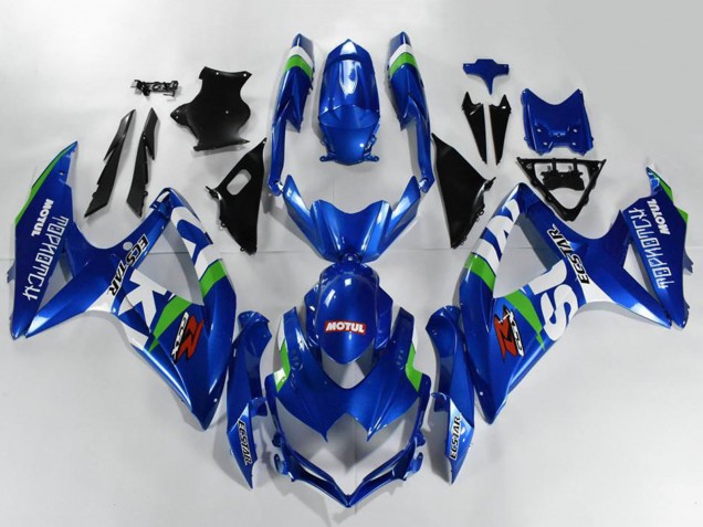 Carénages Moto Suzuki GSXR 600/750 2008-2010 - Bleu Blanc Vert Noir