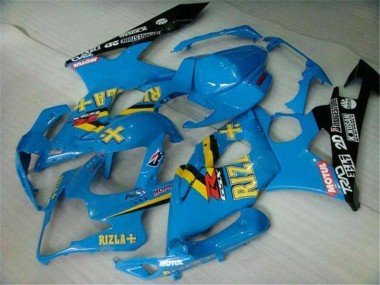 Acheter Carénages Moto Suzuki GSXR 1000 2005-2006 - Bleu Or Noir Rizla