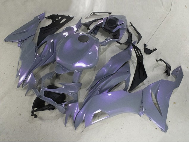 Carénages Moto Kawasaki ZX6R 2019-2022 - Caméléon Gris Dazz Violet Perle