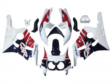 Acheter Carénages Moto Honda CBR400RR NC29 1990-1999 - Blanc Rouge Bleu Foncé Fireblade