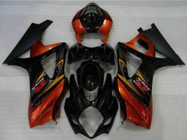 Acheter Carénages Moto Suzuki GSXR 1000 2007-2008 - Noir Orange