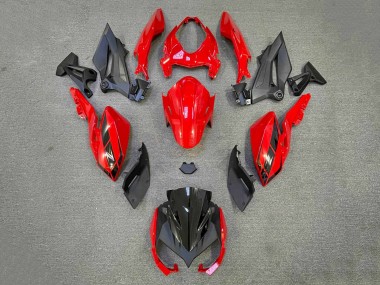 Acheter Carénages Moto Kawasaki Z400 2018-2024 - Rouge Noir Mat