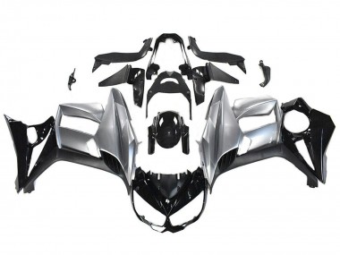 Acheter Carénages Moto Kawasaki Z1000SX 2010-2016 - Noir Brillant Argent