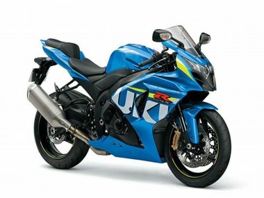 Acheter Kits Carénage Moto Suzuki GSXR 1000 2009-2016 - Bleu Vert Blanc