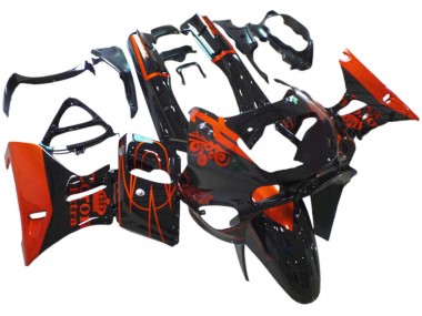 Acheter Carénages Moto Kawasaki ZZR400 1993-2007 - Noir Brillant Rouge Corona Extra