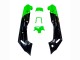 Carénages Moto Kawasaki ZZR400 1993-2007 - Vert Noir Brillant Vert Monstre Elf Touch4 Bridgestone