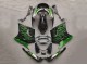 Carénages Moto Kawasaki ZZR1100 1993-2003 - Noir Brillant Vert Flamme