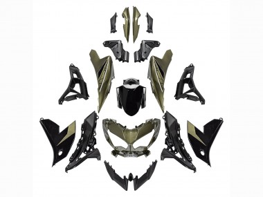 Acheter Carénages Moto Kawasaki Versys 650 2022-2025 - Vert Foncé Noir