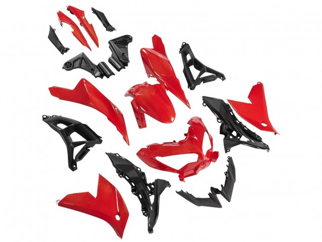 Carénages Moto Kawasaki Versys 650 2022-2025 - Rouge Noir