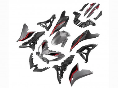 Acheter Carénages Moto Kawasaki Versys 650 2022-2025 - Gris Rouge Noir