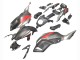 Carénages Moto Yamaha MT07/FZ07 2012-2017 - Gris Rouge