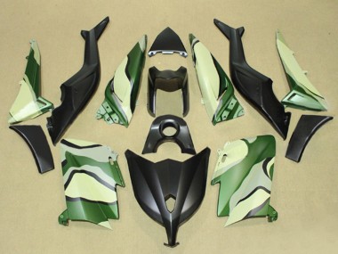 Acheter Carénages Moto Yamaha TMAX530 2012-2014 - Noir Mat Vert Light Jaune