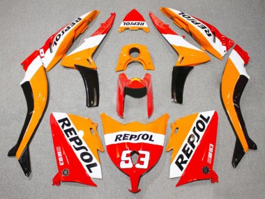 Acheter Carénages Moto Yamaha TMAX530 2012-2014 - Rouge Orange Blanc Repsol 93