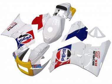 Acheter Carénages Moto Suzuki RG400 RG500 RG400/500 1984-1987 - Blanc Rouge Bleu Jaune Motul Michelin Pepsi