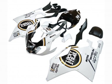 Acheter Carénages Moto Aprilia RSV1000 2003-2006 - Blanc Noir Lucky Strike Motul Michelin