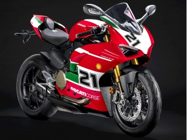 Acheter Carénages Moto Ducati Panigale V2 2020-2024 - Blanc Rouge Vert Noir Mat Corse 21