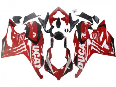 Acheter Carénages Moto Ducati Panigale V2 2020-2024 - Rouge Noir Brillant Monstre Corse
