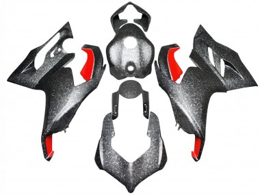 Acheter Carénages Moto Ducati Panigale V2 2020-2024 - Noir Fibre de Carbone Forgée Style Rouge