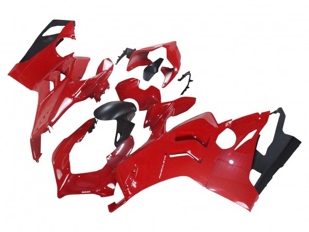 Carénage Moto Ducati Panigale V4 V4S 2020-2021 - Rouge Noir Mat