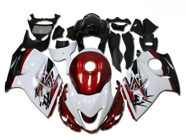 Acheter Carénages Moto Suzuki GSXR 1300 Hayabusa 2008-2020 - Blanc Rouge Noir