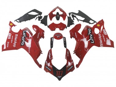 Acheter Carénage Moto Ducati Panigale V4 V4S 2020-2021 - Rouge Noir Brillant Lenovo 117