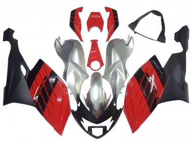 Acheter Carénages Moto BMW K1200S 2005-2010 - Argent Rouge Noir
