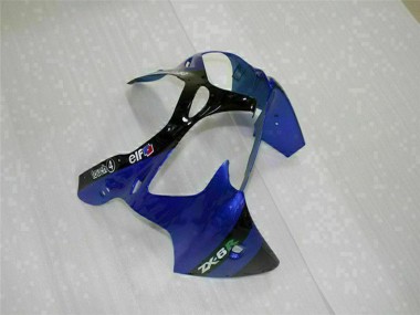 Acheter Carénages Moto Kawasaki ZX6R 2000-2002 - Bleu Noir Brillant Elf Bridgestone