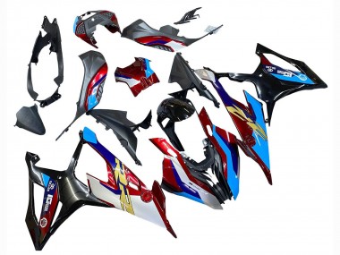 Acheter Carénage Moto BMW S1000RR 2019-2022 - Blanc Bleu Rouge Noir