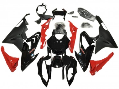 Acheter Carénages Moto ABS BMW S1000RR 2017-2018 - Rouge Noir Brillant Noir Mat