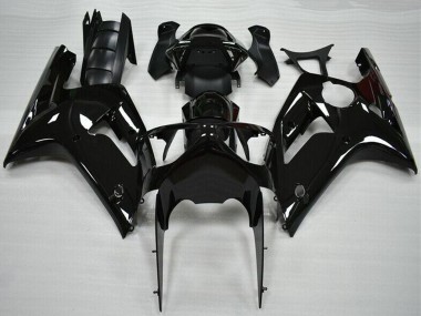 Acheter Carénage Moto Kawasaki ZX6R 2003-2004 - Noir Brillant