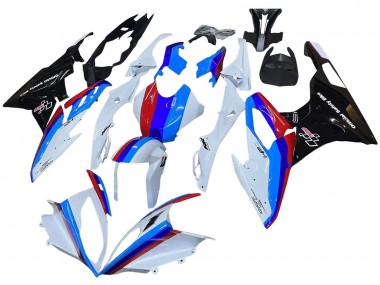 Acheter Kits Carénage Moto BMW S1000RR 2015-2016 - Blanc Rouge Bleu Noir Brillant