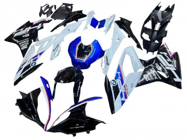 Acheter Kits Carénage Moto BMW S1000RR 2015-2016 - Blanc Bleu Noir Brillant
