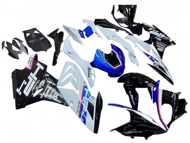 Kits Carénage Moto BMW S1000RR 2015-2016 - Blanc Bleu Noir Brillant