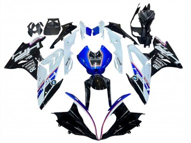 Acheter Kits Carénage Moto BMW S1000RR 2015-2016 - Blanc Bleu Noir Brillant