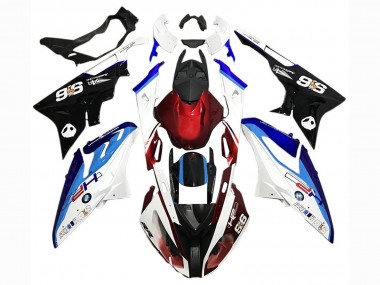 Acheter Kits Carénage Moto BMW S1000RR 2015-2016 - Blanc Rouge Bleu Noir