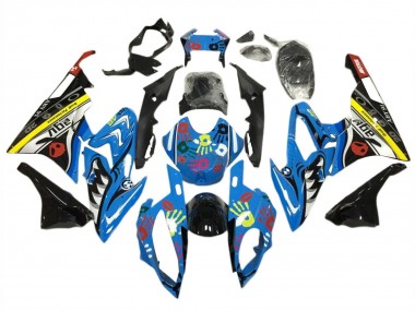 Acheter Kits Carénage Moto BMW S1000RR 2015-2016 - Jaune Bleu Noir Requin