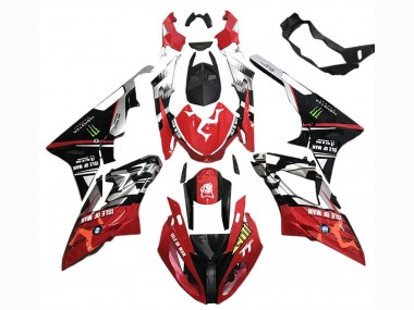 Acheter Carénages Moto BMW S1000RR 2015-2016 - Argent Rouge Noir Vert Monstre Isle of Man