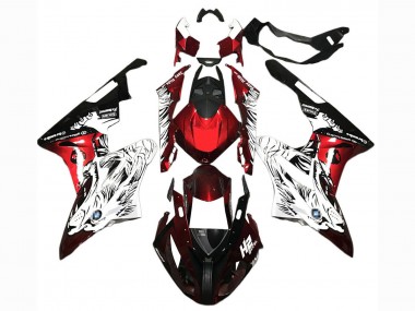 Acheter Carénages Moto BMW S1000RR 2015-2016 - Blanc Rouge Noir