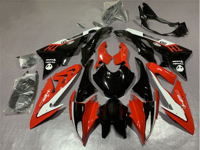 Carénages Moto BMW S1000RR 2015-2016 - Blanc Rouge Noir Brillant
