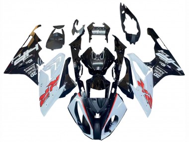 Acheter Carénages Moto BMW S1000RR 2015-2016 - Blanc Noir Brillant