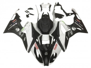 Acheter Carénages Moto BMW S1000RR 2015-2016 - Blanc Noir Mat HP Fiamm