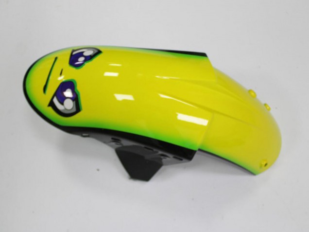 Carénages Moto Kawasaki ZX6R 2005-2006 - Bleu Jaune Noir Requin