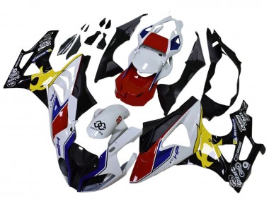 Acheter Carénages Moto BMW S1000RR 2009-2014 - Blanc Rouge Jaune Noir Castrol