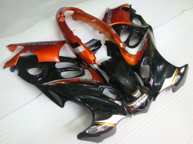 Acheter Carénages Moto Suzuki GSX600F/GSX750F 2004-2006 - Noir Brillant Orange
