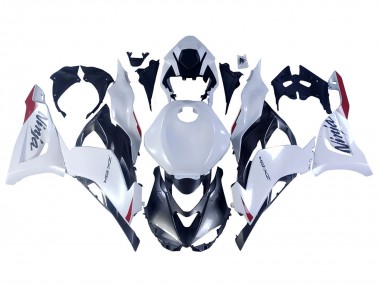 Acheter Carénages Moto Kawasaki ZX6R 2023-2025 - Blanc Perle Noir Rouge