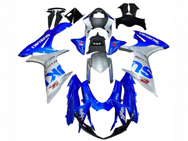 Carénages Moto Suzuki GSXR 600 / GSXR 750 2011-2024 - Bleu Argent Ecstar